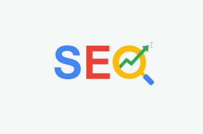 S-E-O styled in Google colors