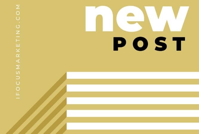 'new post' in block font over a yellow background