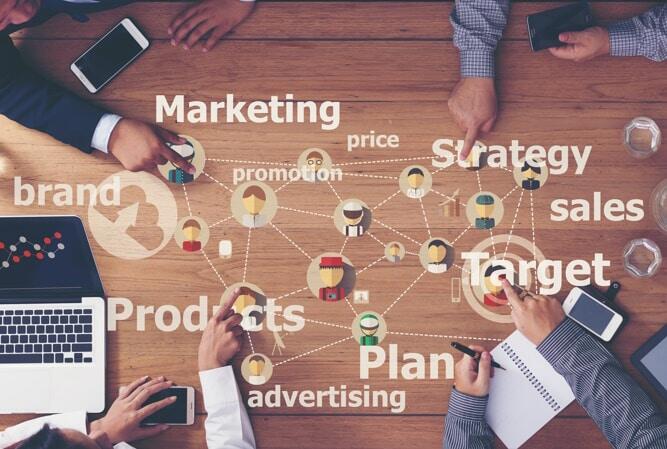 Marketing Commercial Advertising Plan Concept