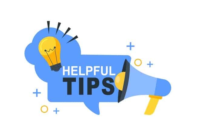 helpful tips