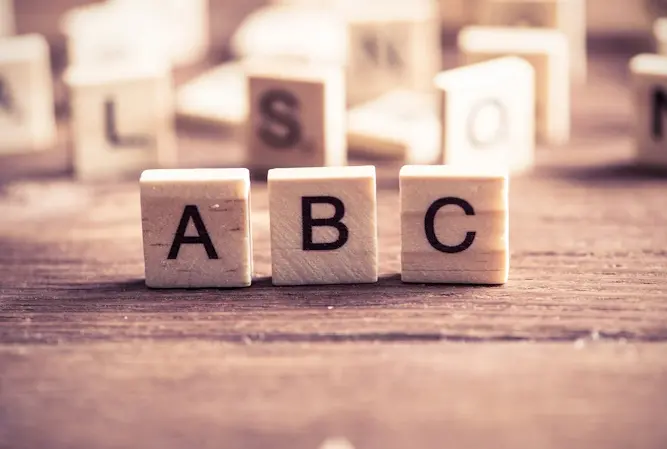 abc scrabble squares