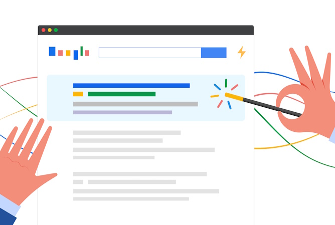 google search results graphic