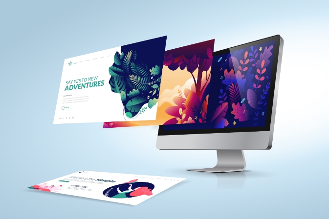 website landing page